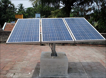 Solar panel for ATMs.