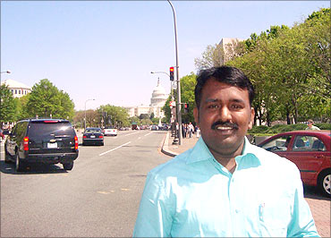 Ganapathy during a trip to the US.