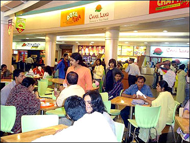 Dosa Plaza outlet inside a mall.