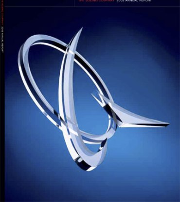 Boeing logo.