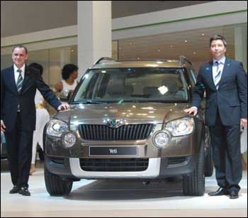 Skoda lifted the veil off SUV Yeti for the first time in India at the 10th Auto Expo 2010 in New Delhi.