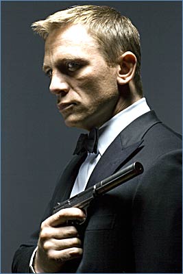Daniel Craig as James Bond. MGM has the rights to the James Bond franchise.