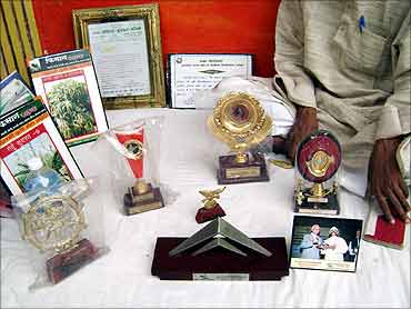 Some awards won by Prakash Singh.