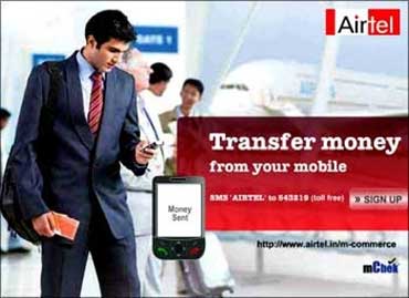 Money transfer through mobile.