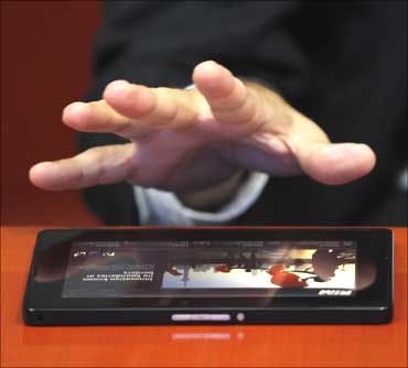 RIM's co-CEO Jim Balsillie discusses the new BlackBerry PlayBook device during an interview with Reuters.