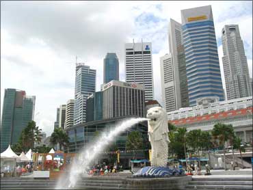 The business district in Singapore.