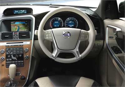Volvo XC60 interior view.