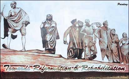 A painting by Tihar's prisoners.
