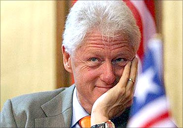 Bill Clinton attended a meeting before he became president.