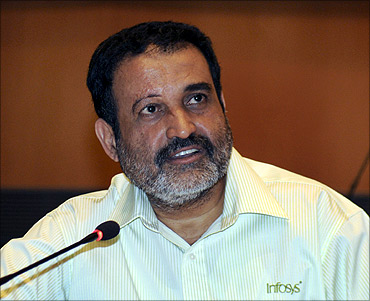 Infosys HR director Mohandas Pai who has announced his decision to quit the IT major.