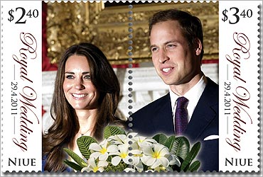 A Royal Wedding stamp from the tiny Pacific island of Niue.