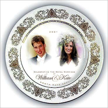 Souvenir wedding plate.