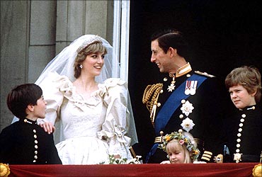 Prince Charles and Diana.