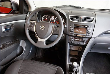 Interior view of the New Swift.