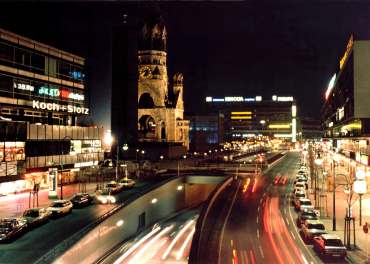 Night view of Berlin.