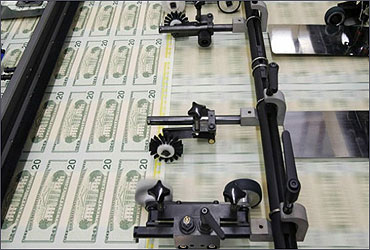 US dollar is being printed.