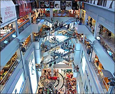A mall in India.