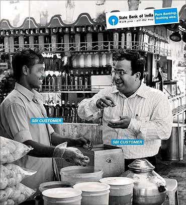 State Bank of India ad.