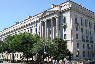 Building of the US Justice Department.