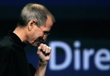 Jobs speaks at an Apple event.