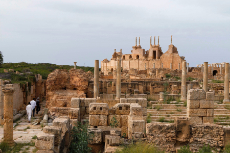 A view of Leptis Magna, a Unesco World Heritage site.