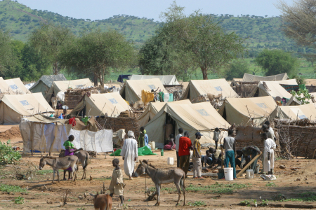 A view of Bredjing refugee camp in Chad.