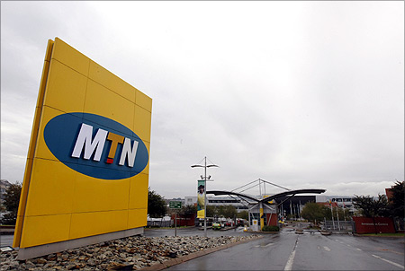 A general view of the headquarters of South Africa's MTN Group in Johannesburg.