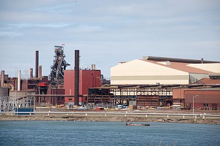 A view of Algoma Steel plant.