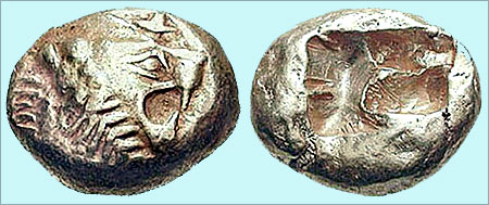 Early forms of coin.