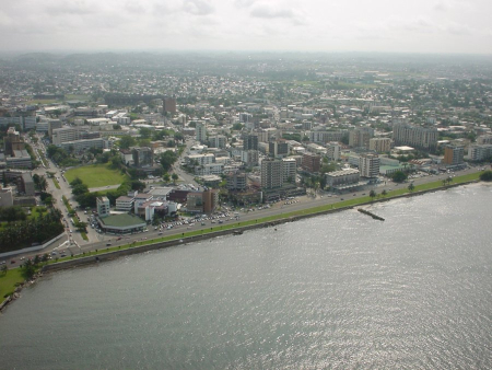 A view of Kinshasa.