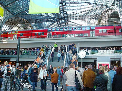 Berlin Hauptbahnhof station.