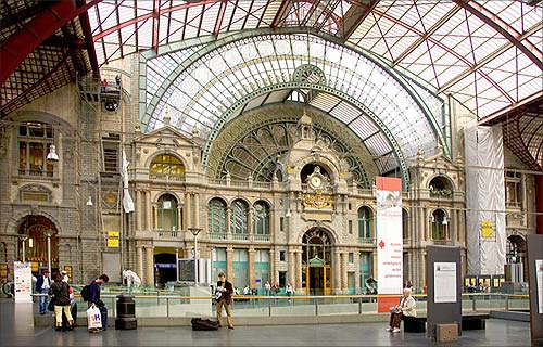 Antwerp Central Station.