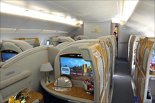 Emirates' Airbus A380.