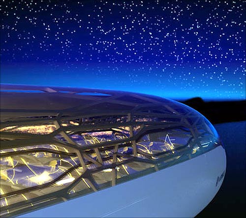 Airbus's concept transparent plane.