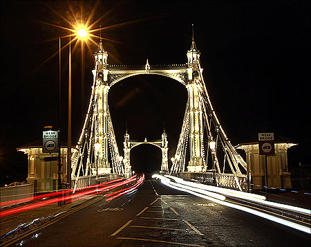 Albert Bridge in London.