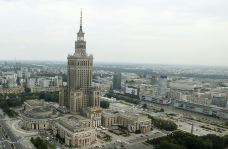 A view of capital Warsaw.