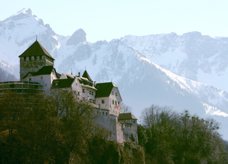 Vaduz Castle in Liechtenstein's capital Vaduz.