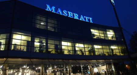 A view of Maserati's headquarters in Italy.