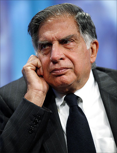 Ratan Tata in a panel discussion.