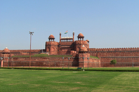 A view of Red Fort in Delhi.