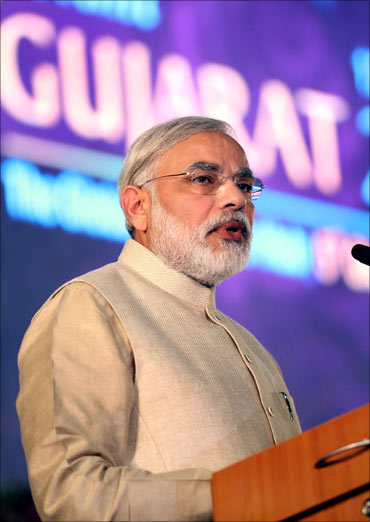 Gujarat Chief Minister Narendra Modi.