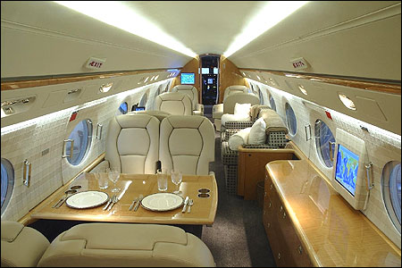 Gulfstream IV interior.