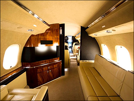 Bombardier Global Express XRS interior.