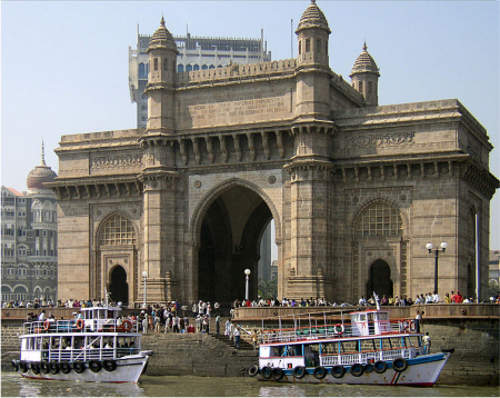 A view of Gateway of India in Mumbai.