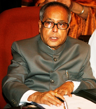 Pranab Mukherjee giving final touches to Budget 2010-11 in New Delhi on February 25, 2010.