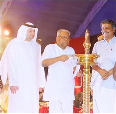 Kerala Chief Minister, VS Achuthanandan, and he SmartCity Executive Director, Fareed Abdulrahman at the inaugural funaction in 2007.