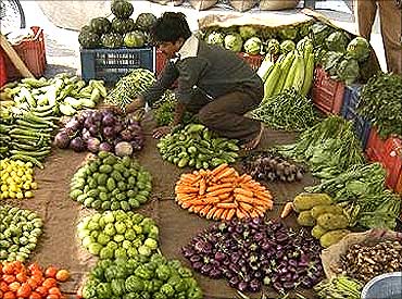 Vegetable prices rise.