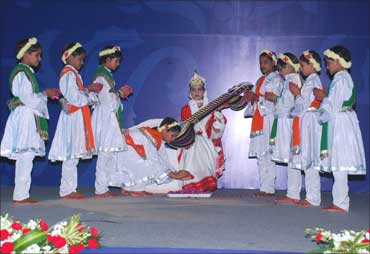 A performance by the students of VidyaGyan.
