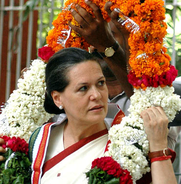 Congress president and United Progressive Alliance chairperson Sonia Gandhi.