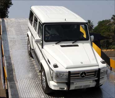 The iconic Mercedes G 55 AMG at Rs 1.1 crore!
